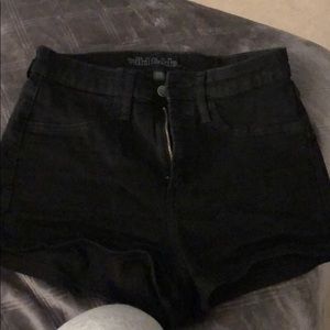 Black high waisted shorts